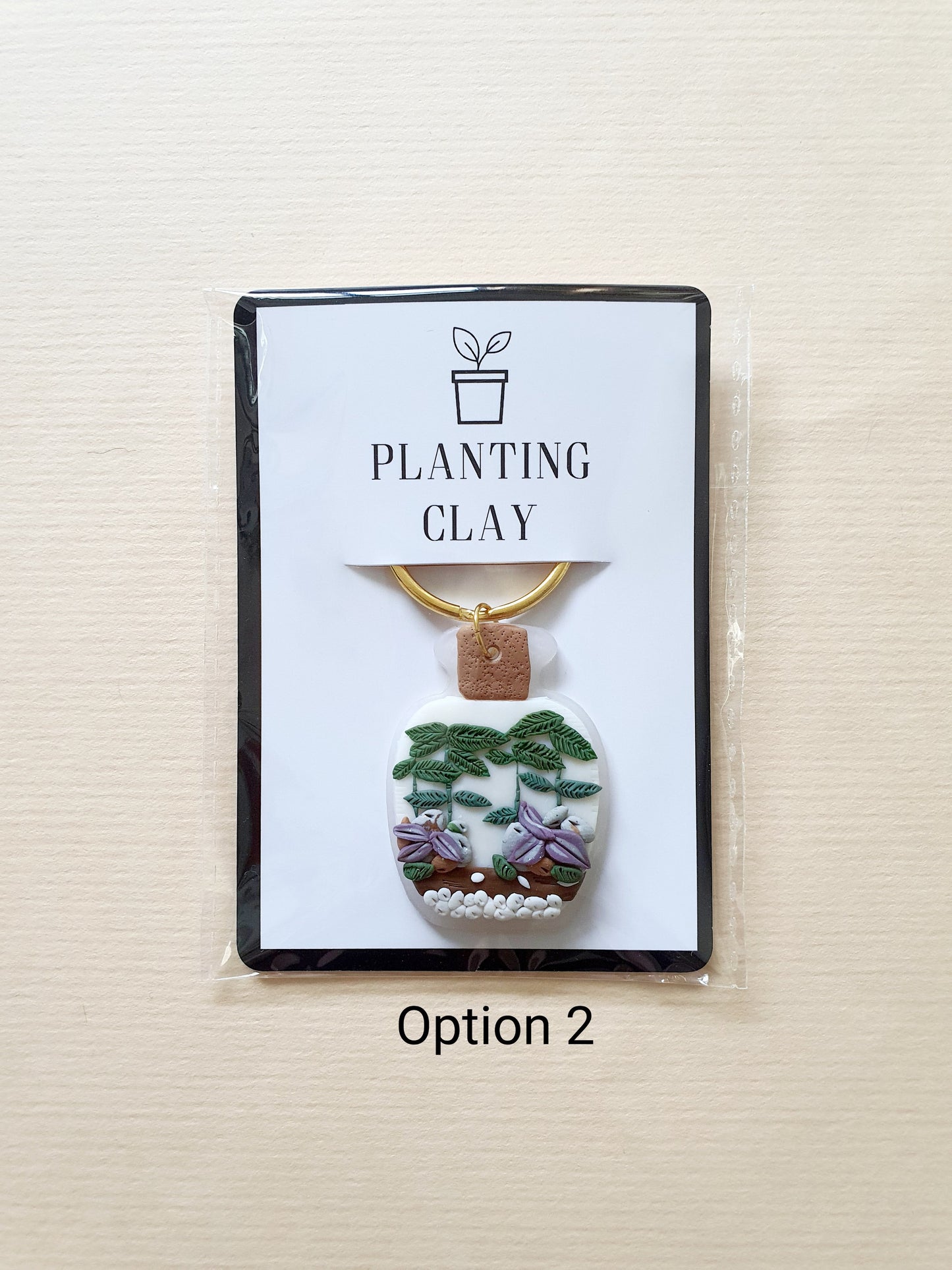 Terrarium Keychain Design B