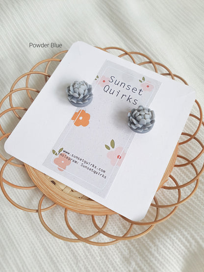 Blooming Peony Studs