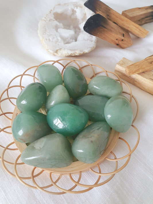 Green Aventurine Tumbled Stone | Luck • Abundance • Prosperity