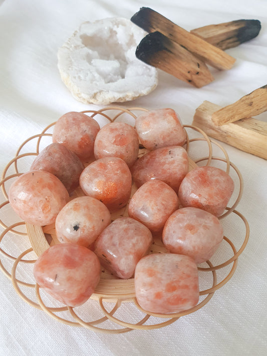 Sunstone Tumbled Stone | Joy • Optimism • Leadership