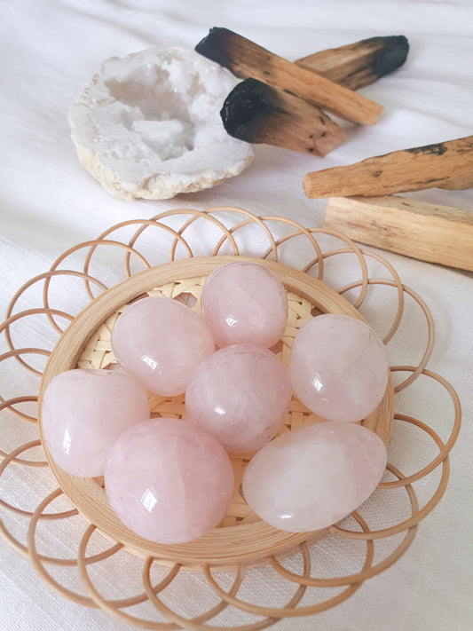 Rose Quartz Tumbled Stone | Unconditional Love • Happiness • Passion