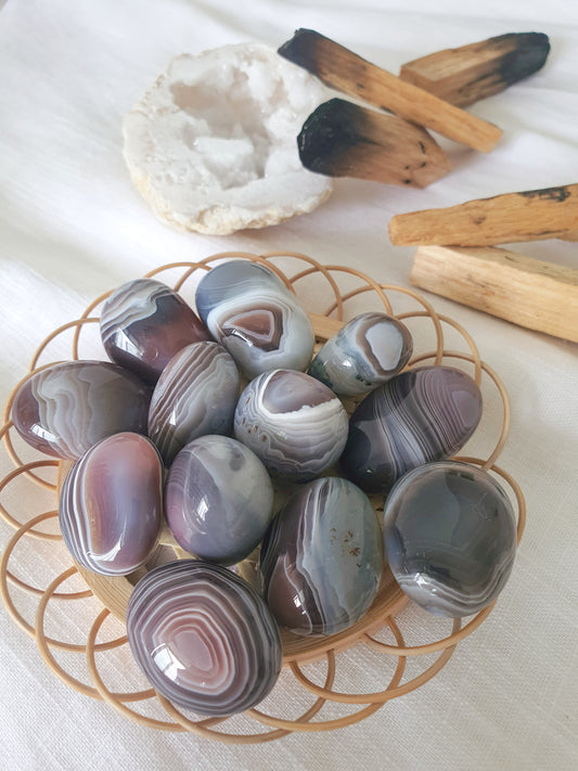 Botswana Agate Tumbled Stone | Peace• Serenity • Balance