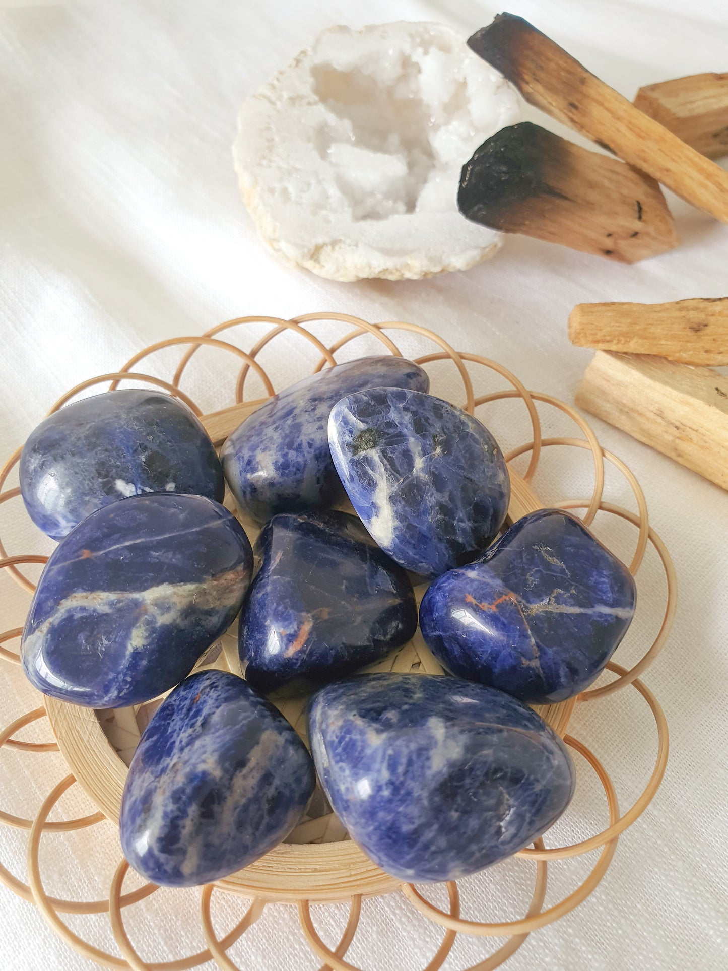 Sodalite Tumbled Stone | Intuition • Self-Esteem • Communication