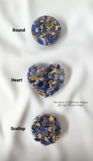 Blue Apatite Phone Grip